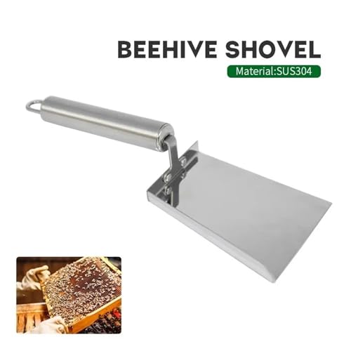 1pcs Stainless Steel Honey Scraper Cleaner Beekeeping Scoop Clean Tool