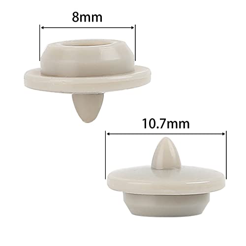 MEASUREMAN 10 Pack Gray Silicone Oil Seal Plug, Rubber Oil Cap for Liquid Filled Pressure Gauge