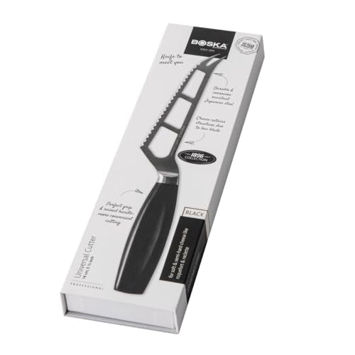 BOSKA Universal Cheese Cutter Black - Premium Cheese Knife - 140 Mm - Premium Quality - German Steel - HACCP Knife - for Professional Use - Cheese Knives - color: Black, size: Universal cutter