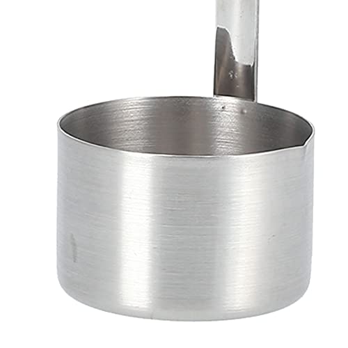 Wine Ladle, Stainless Steel Spoon Dipper With Pour Spout Long Handle and Hook, Flat Bottom Measure Spoon 25ml, 50ml, 125ml, 250ml, 500ml (250ML) - size: 250ML