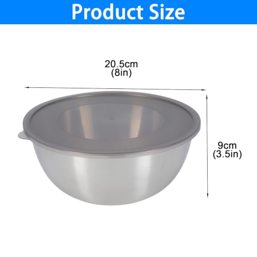 Dough Proofing Bowl with Lid, 304 Stainless Steel for Sourdough | 304 stainless steel, sourdough bread making, dough proofing and mixing, clear scale, dust lid, smooth rim