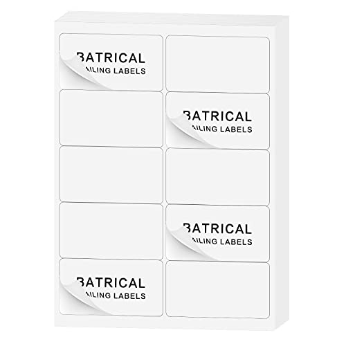 2"×4" Shipping Labels 300 Labels Sticker Paper for Laser/Ink Jet Printer mailing Labels 8.5"×11" White 10 per Sheet - size: 2"×4"(10-up), style: 30 sheets