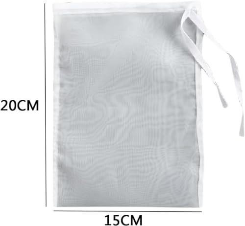 White Nut Milk Bag Reusable Cheesecloth Bags For Straining Almond Soy Milk Strainer For Cold Brew Coffee Tea Beer Juice Fine Nylon Mesh Cheese Cloth Food Strainers