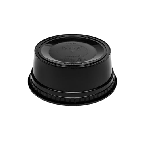 Karat [8oz - 240 ct Black PP Injection Molded Round Deli Containers with Lids (FP-IMDC8-PPB) - color: Black, size: 8oz