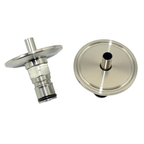 VARMHUS 1.5 Inch Tri Clamp to Ball Lock Post, SS304 Sanitary Beer Fitting 50.5mm OD Ferrule for Conical Fermenter Pressure Transfer Homebrew Kegging