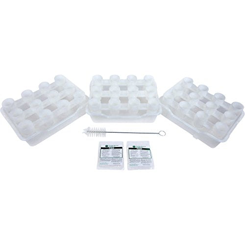 FASTFERMENT - 12-Bottle Drying Rack & Tray| Bottle Drying Tree Alternative | Dry & Store your Wine or Bomber/Belgian Bottles | 2-Stackable Racks, 1 Tray | Dishwasher Safe | Home Brewing Supplies