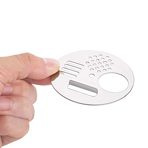 Flexzion Bee Hive Nuc Box Entrance Gate - 12 PCS 2.6 Inch Stainless Steel Bee Hive Entrance Disc & Bee Door with 4 Access Modes - Bee Hive Entrance Gate Disc for Nucleus & Full-Sized Hives - size: 12 pcs