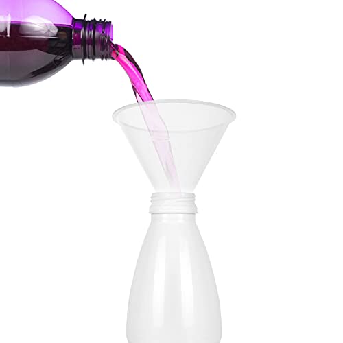 30Pcs Plastic Funnels Set, 4.7 Inch Wide Mouth Large Clear Funnels for Filling Water Bottles, Multipurpose Tool with Long Spout for Transferring Liquid, Spices, Powder, Lotion, Oils