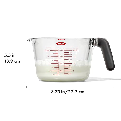 OXO Good Grips 4 Cup Glass Measuring Cup - size: 4 Cup (No Lid)