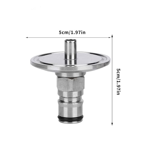 Ball Post with Triples Clamps Connection 1.5Inch Fittings for Brewing Equipment Easy Disassembly Design Steel Triples Clamps to Ball Adapter - color: A