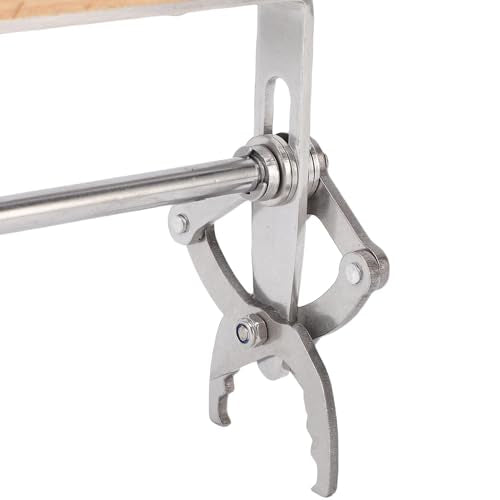 Frame Grip Holder Lifter Gripper Tool, Stainless Steel Frame, Ergonomic Wooden Handle, Bee Hive Frame Lifter Holder for Beekeeping Tool