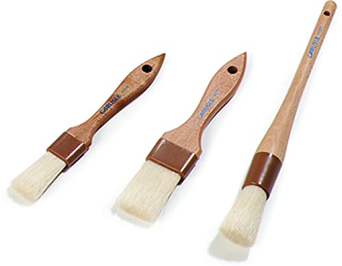 SPARTA Nylon Pastry Brush – 4037100 Pastry Brush for Baking Angled Boar Bristle Brush with Hardwood Handle and Epoxy-Set Bristles for Kitchens, Restaurants or Catering, Food Prep, 4in, Pack of 12 - size: 4" Wide Brush
