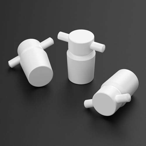 stonylab PTFE Stoppers with Handle, 3-Pack Sizes 29# Lab Standard Mouth Flask Bottle Sealant for Chemical Storage - size: 29#