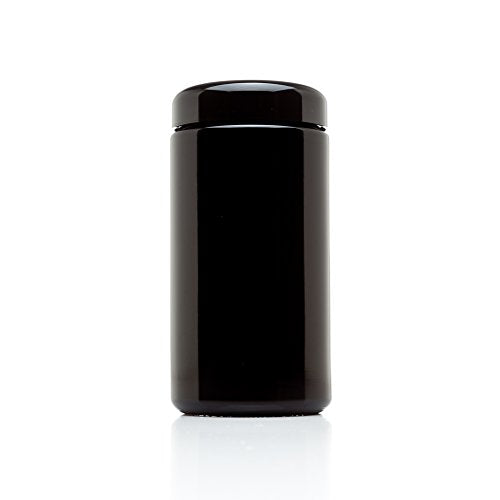 Infinity Jars, 500 ML (17 fl oz) Pack 3, Premium Airtight Ultraviolet Glass Jar Smell Proof, Antistatic, Light Blocking Container for Herbs, Coffee, Tea & Spices Durable, Travel-Friendly Storage