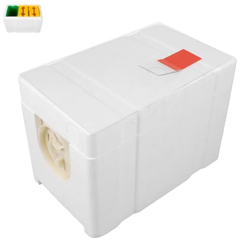 Plastic Bee Feeder 4 Frames White Mini Breeding Box Durable Compact for Garden Beekeeping Equipment Kit Hive Tool