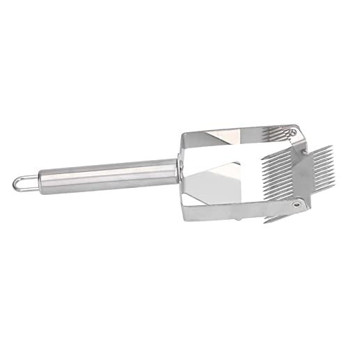 Honey Uncapping Fork Honey Cutting Fork Uncapping Scraper Double Head Scraper Comfortable Handle Beekeeping Tool for Beehive Recessed Areas Collection (Stainless Steel Handle Double Ended) - size: Stainless steel handle double ended