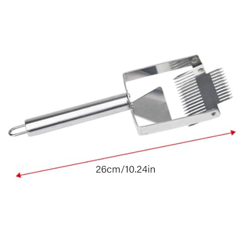 Stainless Steel Honeys Cutting Tool Reverse Hook Uncapping Fork with Ergonomic Handle Bees Hives Scraper Beekeeping Tool
