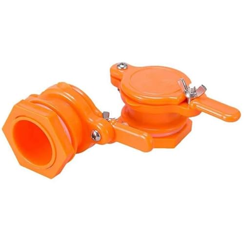 Honey Gate 6Pcs Honey Gate Valve for Bucket Honey Gate Honey Extractor Tap Beekeeping Supplies Orange for Beekeeper