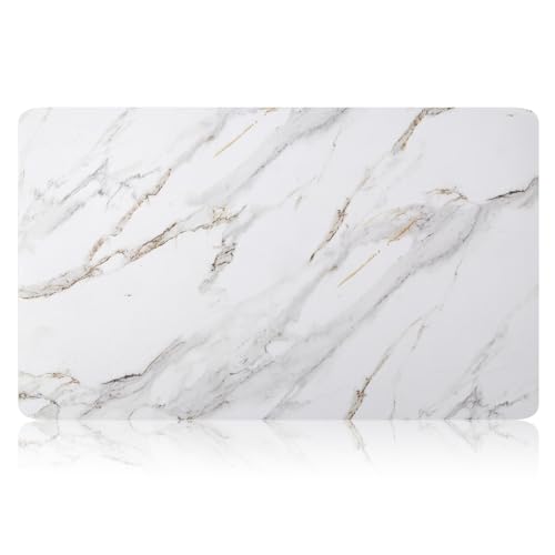 CooRug Marble Pattern Dish Drying Mat, 12" x 20", Brick Marble | Absorbent, Coffee Bar Mat for Kitchen Counter, Non-slip Rubber Backed, Washable and Easy to Clean, Heat Resistant - size: 12" x 20"
