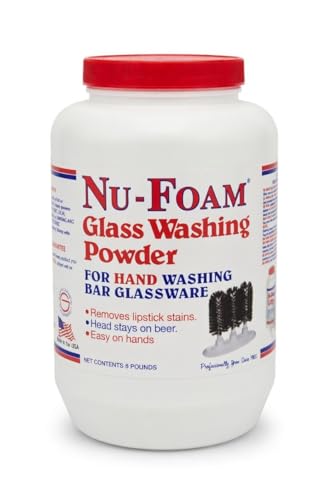 Nu-Foam Glass Washing Powder (8 Lb Jar, 128, Ounce) - style: 128 Ounce (Pack of 1)