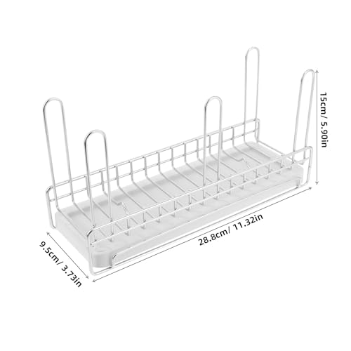 DECHOUS Stainless Steel Bottle Drying Rack Cup Draining Rack Countertop Shelf with Drainboard for Water Cup Mason Jars Mugs Glass and Sports Bottle