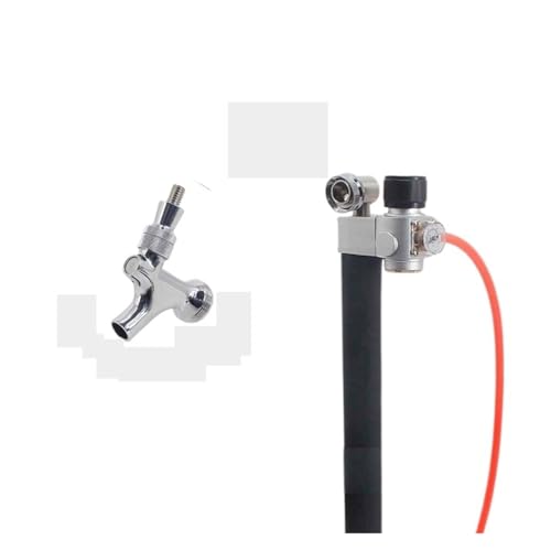 Portable Beer Keg Dispensing Kit CO2 Picnic Tapping System Fit Most Size Kegs Compatible Tr21*4 Gas Cylinder Homebrew Kegging(A) - color: A