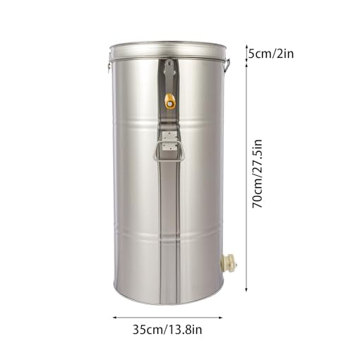2 Frame Honey Extractor, Stainless Steel Manual Beekeeping Extraction, Honeycomb Drum Spinner, Apiary Centrifuge Equipment, Beekeeping Equipment