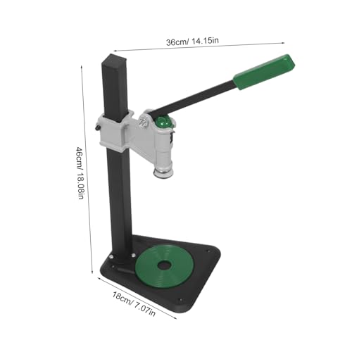 Manual Bottle Capper Tool for 26mm/29mm Soda Caps and Wine Bottles, Adjustable Height 7.8"-18.3", Iron Construction with Stable Tabletop Base and Antislip Pad, for DIY Beverage