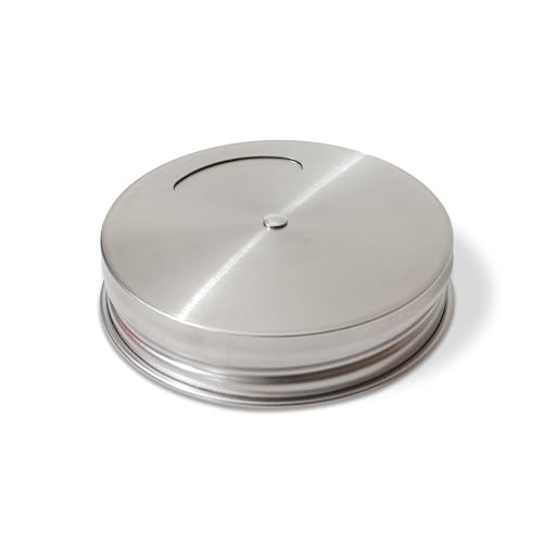 Mason Jar Shaker Lids Stainless Steel – Adjustable Spice & Seasoning Dispenser Tops for Regular Mouth Ball Canning Jars (6 Pack) - style: Regular Mouth