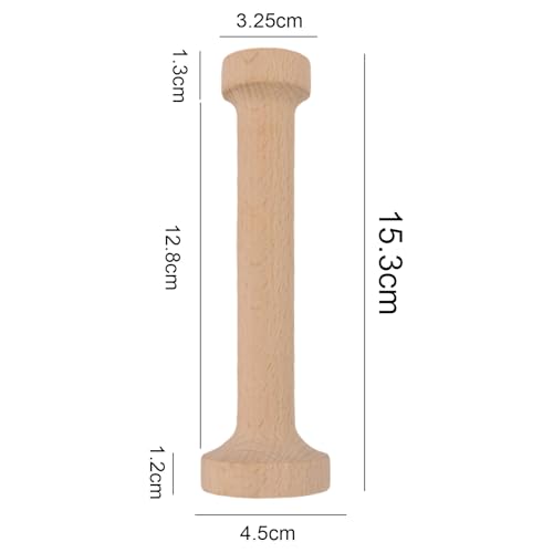 Wooden Tart Tamper,Double Side Pastry Dough Egg Tarts Pastry Tools DIY Cake Pastry Tools for Making Egg Tart, Pasta, Cheesecakes Dessert Kitchen Baking Tools (Model 2) - color: Model 2