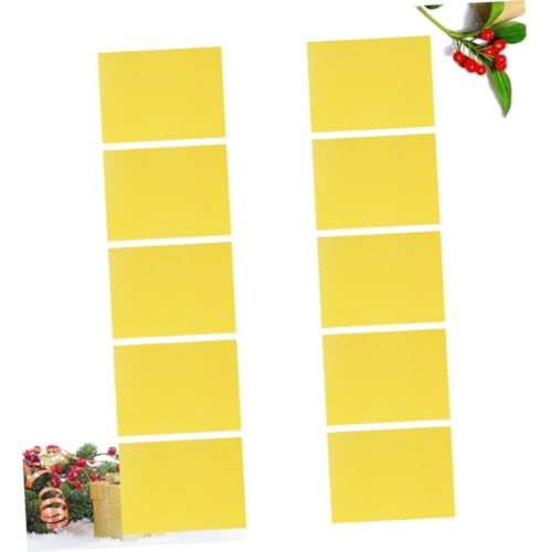 10pcs Beekeeping Equipment Beeswax Sheets Beehive Foundation Beehive Raising Tool