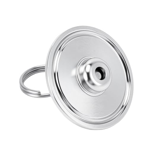 Stainless Steel Pull Ring Pressure Relief Valve PRV with 1.5 Inch Clamp End Cap for Homebrew Fermentation Carbonation