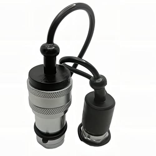 1/2" NPT ISO7241-B Hydraulic Quick Connect & Disconnect Coupler, Quick Release Coupling Set w/Dust Caps H4-63/62 - size: 1Set-IOS 7241-B 1/2 NPT