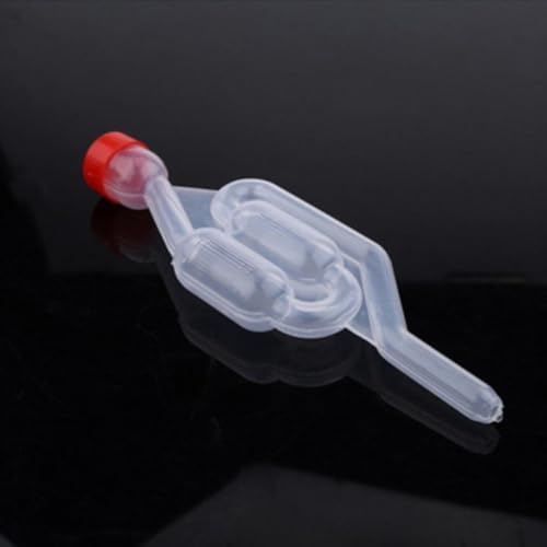 5 Pack S-Shape Air Lock, Plastic Twin Bubble Fermentation Valve for Home Brew Wine Beer Making, 17cm Length Grommet up to 20 Gallon