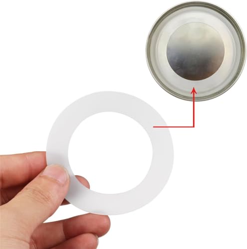 10 Pcs Silicone Replacement Gasket, Airtight Rubber Seals Rings for Mason Jar Lids, Leak-Proof Canning Fitting Seals 2.8 inch Canning Lids Cookware