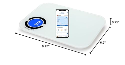 Nutrition Scale – Digital Kitchen Food Scale with App, Smart Food Scale for Calorie & Nutrition Tracking, White - color: White