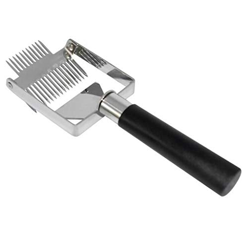 for Beekeepers Stainless Steel Honey Scraper Tool with Wide Uncapping Fork, Adjustable Tine, Durable Beekeeping Supplies
