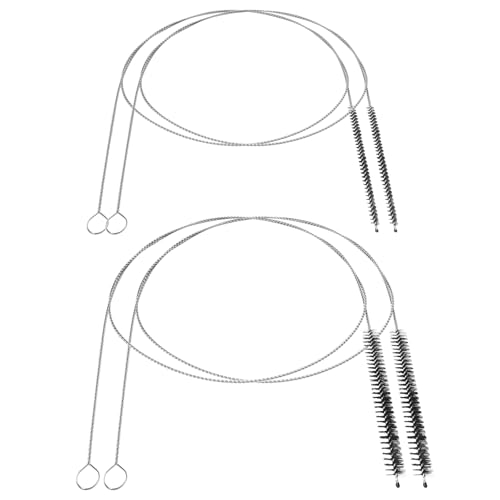 4PCS Tube Cleaner Brush 39 Inches Extra Long Straw Cleaner Brush with Soft Nylon Bristle for Cleaning Straw, Kegerator, Feeding Tube, Line, and Pump (Black) - color: 4pcs-black