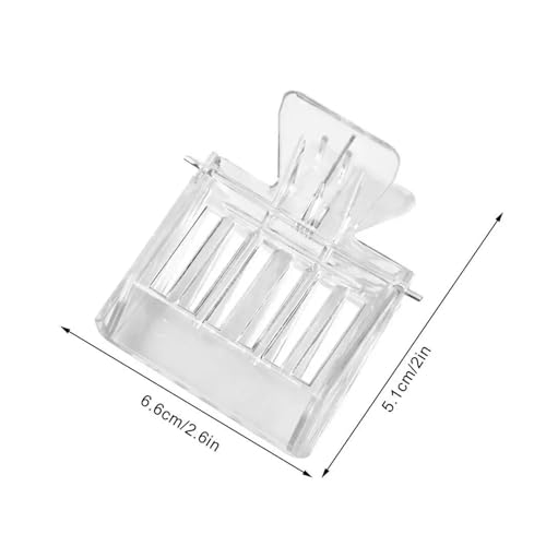 Queen Bee Cage 16pcs Plastic Book Clip Type Queen Cage Transparent Catching Clamp Bee Controller Beekeeping Tools