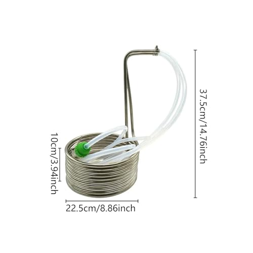Wort Chiller Coil Stainless Steel Pipe Kitchen Supplies Restaurant Home Brewing Accessory Hotel Stainless Steel Multiple Applications(Copper) - size: Copper