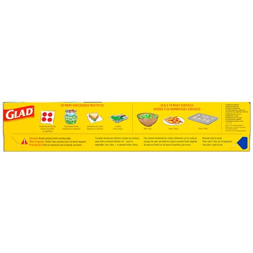 Glad Press'N Seal Food Plastic Wrap, 70 Square Foot Roll (Package May Vary) - size: 70 Sq Ft (Pack of 1)