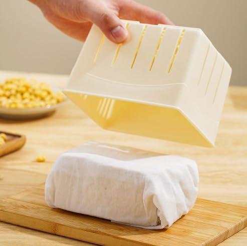 Tofu & Cheese Press Kit - Premium Mold & Presser for Homemade Tofu & Cheese Making - Essential Kitchen Tools for Housewives & Kitchen Enthusiasts(2pcs)