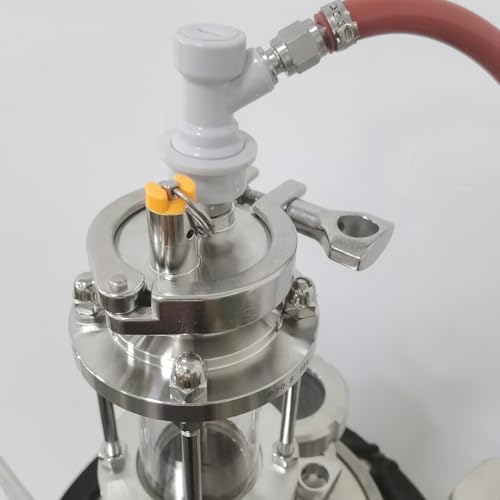 2" Tri-clamp End Cap with PRV & Ball Lock Gas Post for Dry Hopper Lid, Closed Pressure Transfer Accessory for Homebrew Conical Fermenter