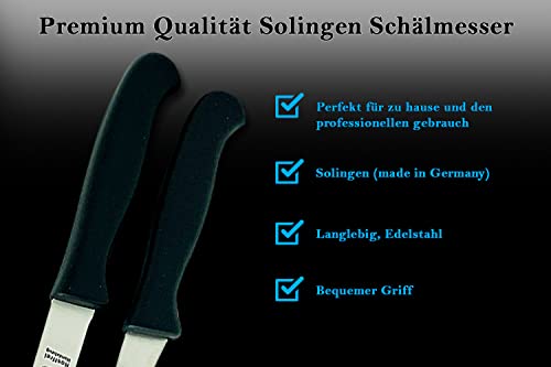 SMI – Solingen Paring Knife Set Germany Peeling Knife birds beak knife for Fruits and Vegetable Straight & Curved Stainless Steel Sharp Blade