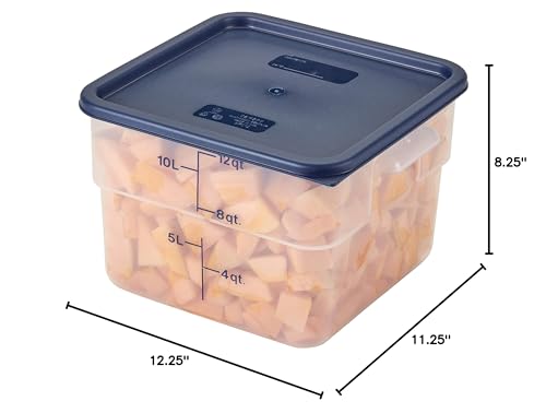 Cambro 12SFSPP190 12 qt Polypropylene Food Storage Container - CamSquare® Case of 6 - size: 12 QT