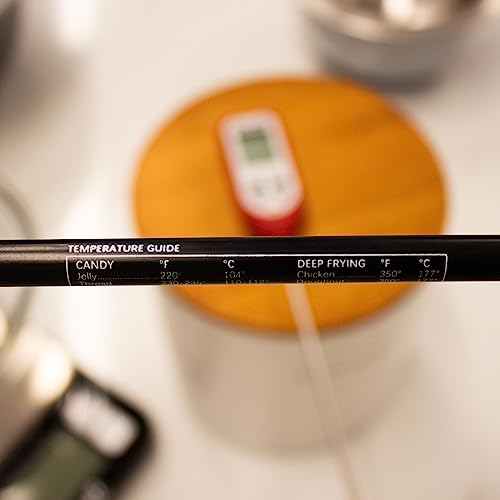Escali DHC1 Digital Deep Fry Thermometer and Candy Thermometer with Pot Clip and Oil Temperature Gauge for Frying - style: Digital