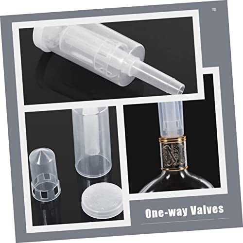 3Sets Non Return Exhaust Valves for Home Fermentation One Way Airlocks with Stoppers for Beer and Wine Brewing and Safe Material