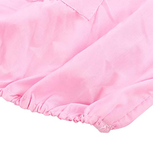 Beekeeping Tools Suits,Breathable Adult Anti Bee Veil Suit Beekeeping Protective Clothing Beekeeper Protective Outfit Upper Body Beekeeping Jacket with Veil Hood Ventilated (Pink) - color: Pink