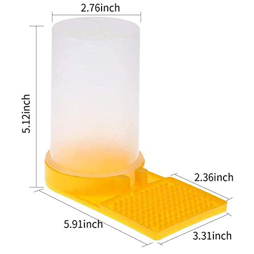 2 Pack Bee Feeder Beehive Beekeeping Water Dispenser Drinking Beekeeping Equipment Honey Beehive Entrance Feeder Beekeeper Tools (2)