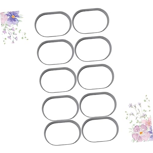 10-Piece Stainless Steel Cheese Mold Set Baking Tool for Cake and Chocolate Creative Moulds for Home Baking - color: Silver